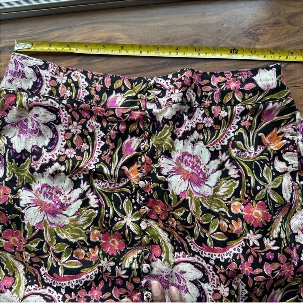 Joie multicolored floral linen 
midi skirt M - Picture 6 of 6